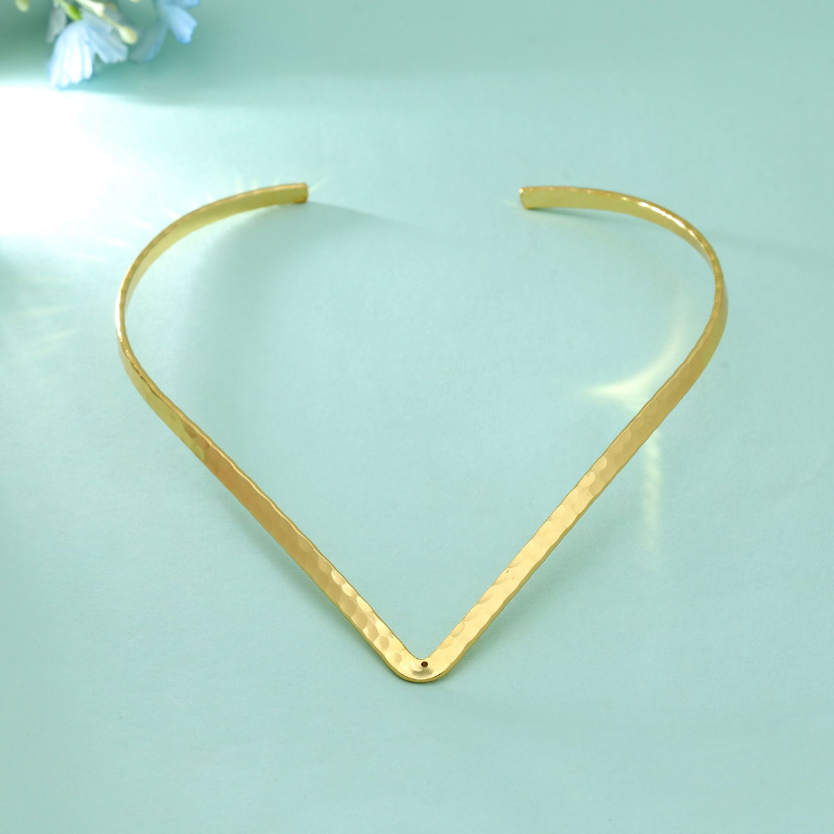 Classic Gold Plated Brass Chain Necklace