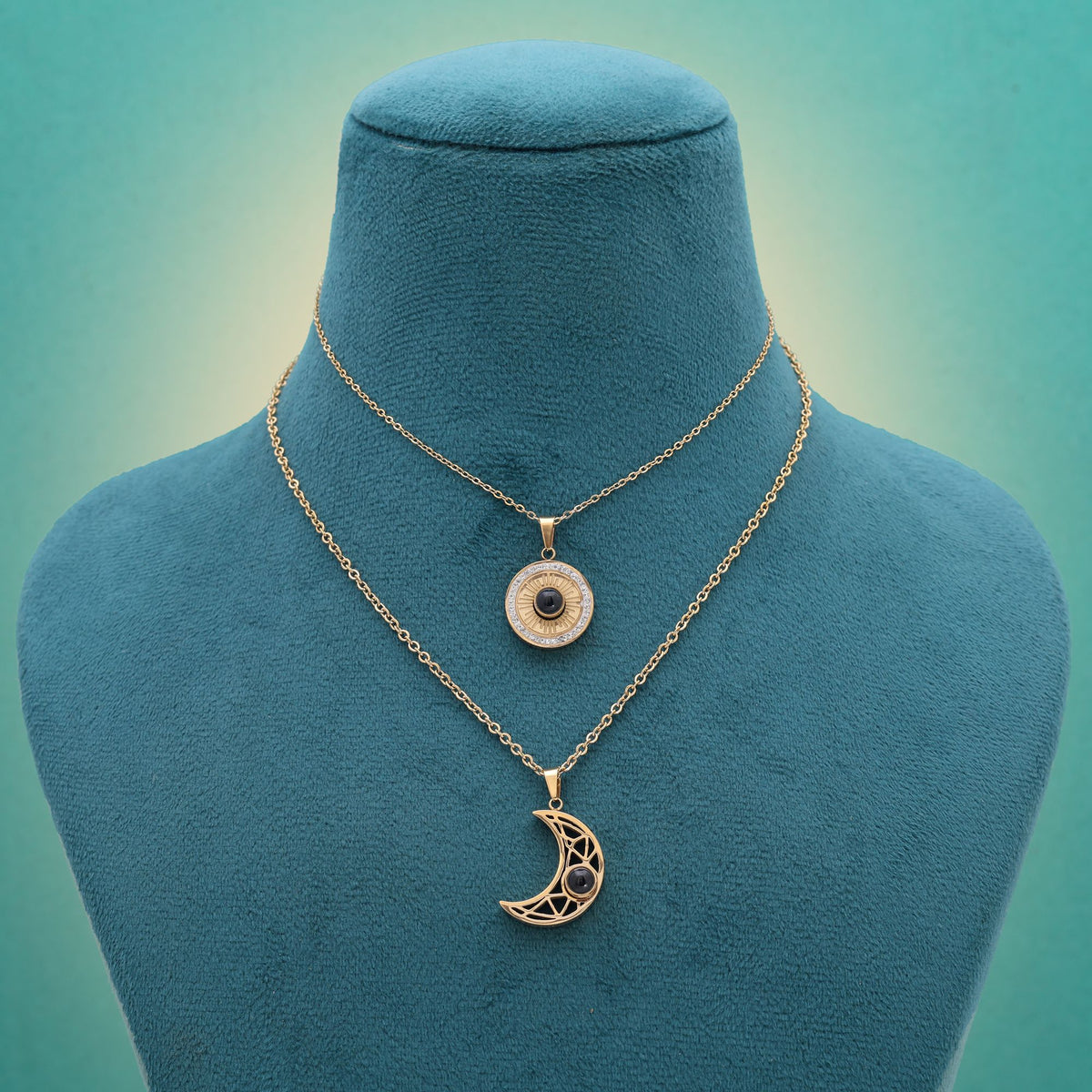 Bold Black Pendant Necklace