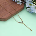 Bold Black Gold-Plated Necklace
