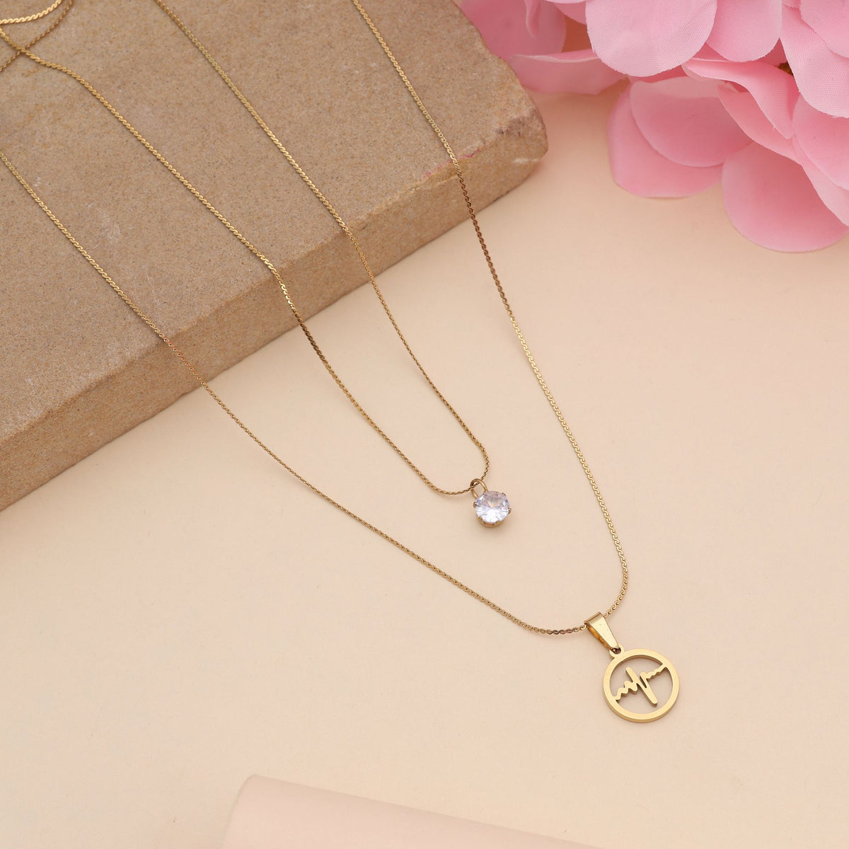 Radiant Gold Pendant Necklace