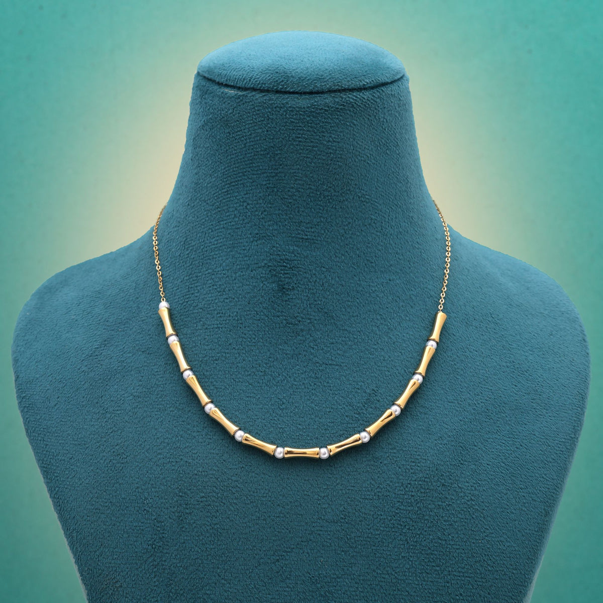 Luxe Gold Bead Necklace